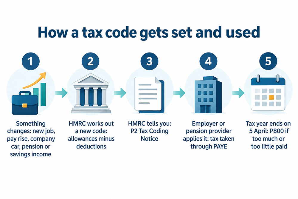 How HMRC builds a tax code from allowances and deductions